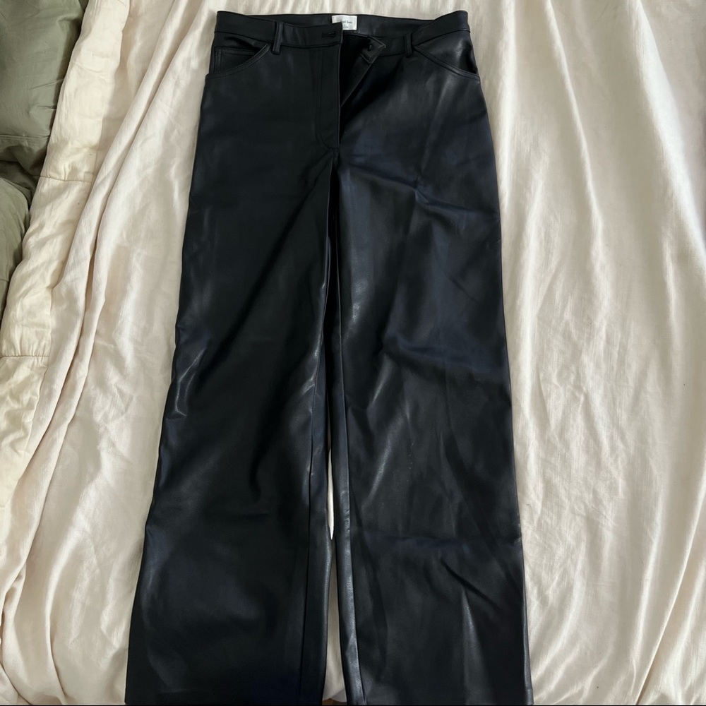 Aritzia Babaton Leather Command Cropped Pant - image 5